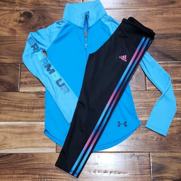 🆕️ Under Armour 1/4 Zip & Adidas Leggings